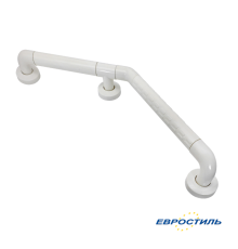 Поручень пристенный угловой 350+350 мм белый