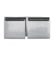 Коннектор стекло-стекло, хром