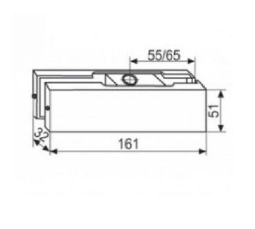 Петля верхняя для стеклянных дверей