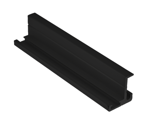 Профиль дверной черный 12 мм