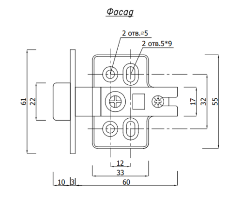 Петля полунакладная с доводчиком