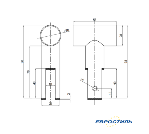Подвесной зажим на фасадную панель