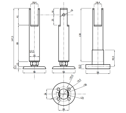 Опора LG-100/18