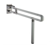 Поручень пристенный откидной со стойкой 600*700*100мм белый