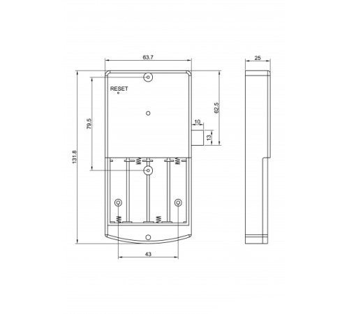 Электронный замок для шкафчиков 02