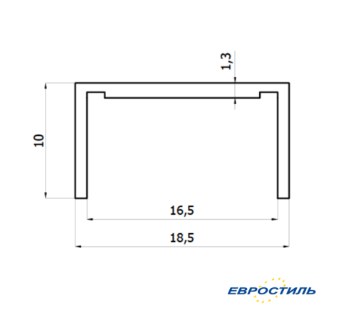 СТК-6, Профиль окантовочный для ЛДСП 16 мм