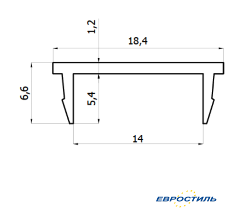 СТК-4, Профиль-крышка для ЛДСП 16 мм