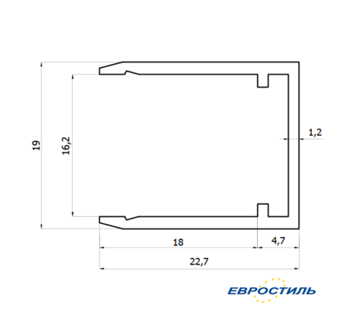 СТК-2, Профиль стартовый для ЛДСП 16 мм