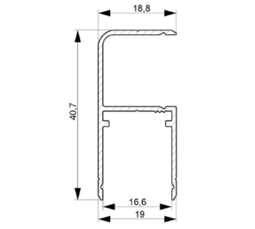 СТКСПА-3, Профиль угловой для ЛДСП 16 мм купить в Бресте