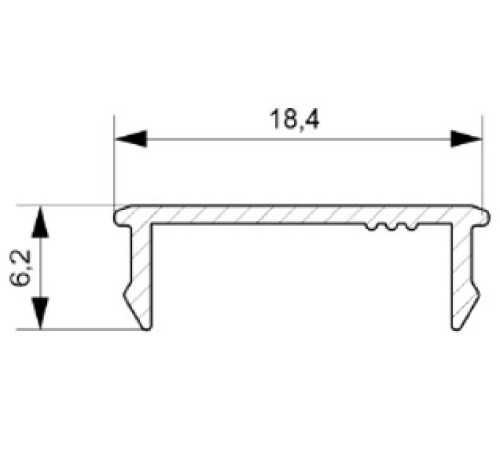 СТКСПА-4, Алюминиевый профиль-крышка для ЛДСП 16 мм "" купить в Бресте