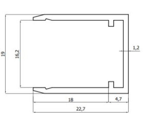 СТКСПА-2, Профиль стартовый для ЛДСП 16 мм купить в Бресте